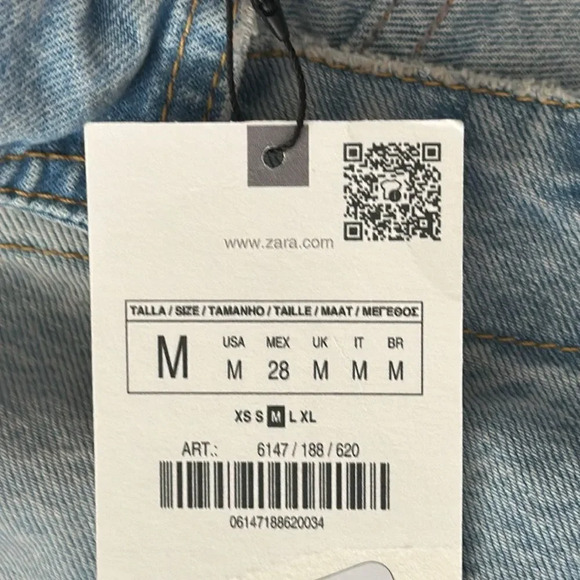 ZARA | Blue-Pink | Z1975 FADED PINK DENIM JUMPSUIT - Picture 11 of 11